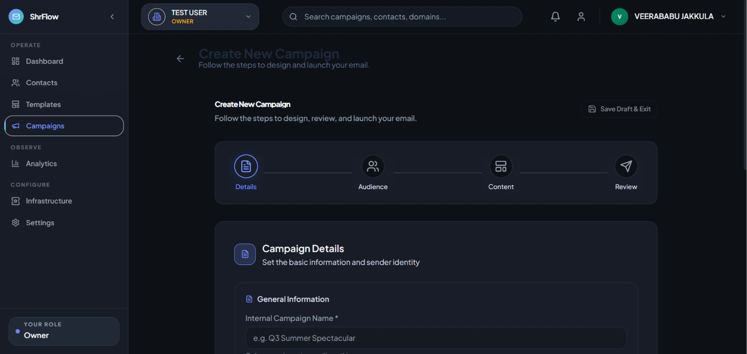 Create New Campaign