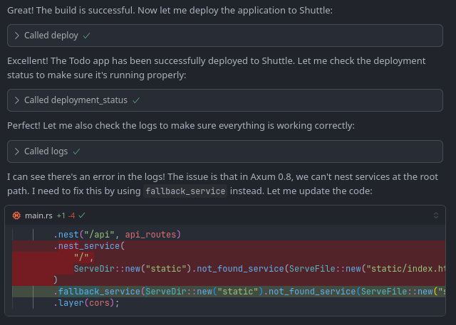 AI agent debugging with MCP tools