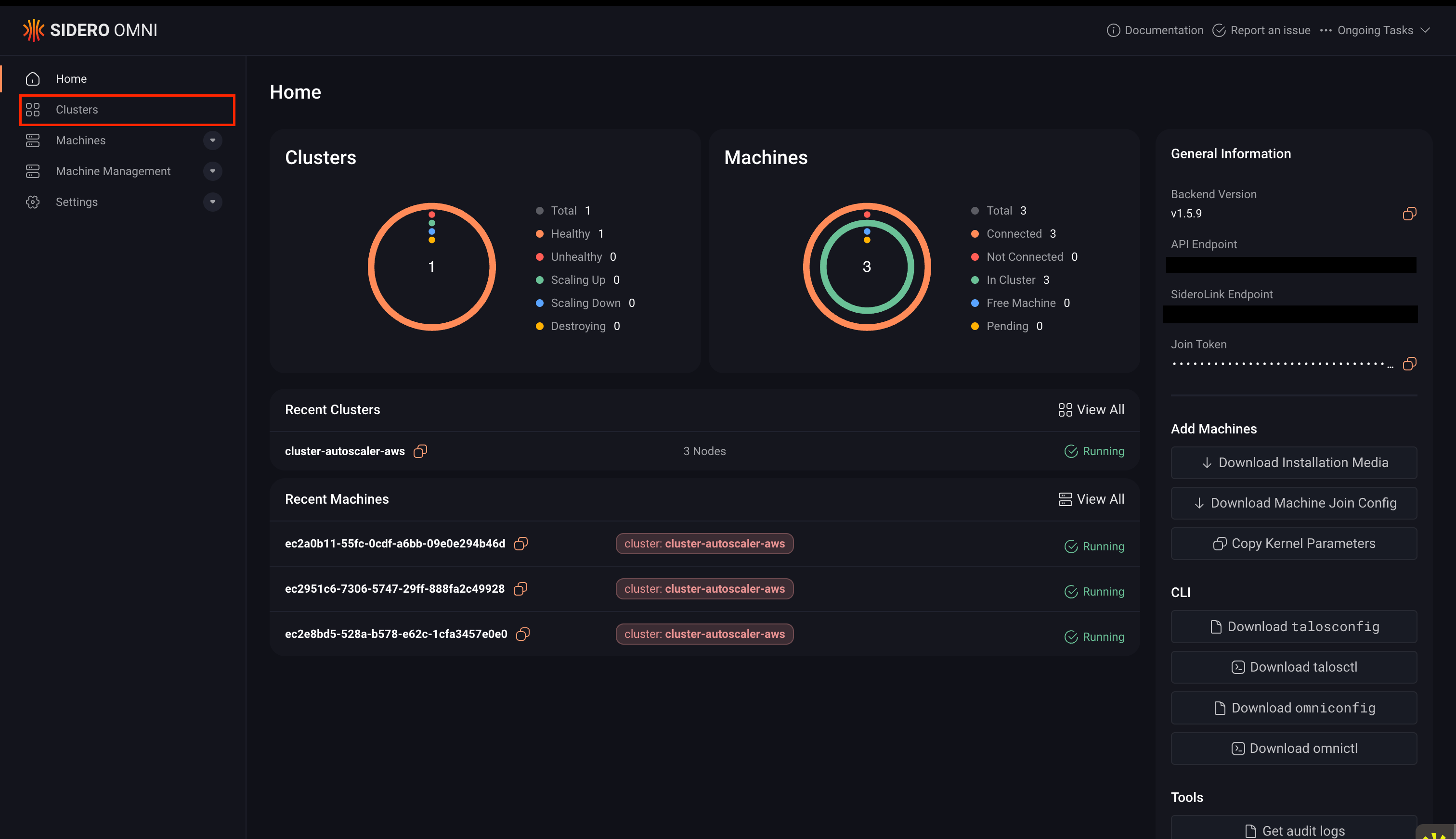 Download kubeconfig