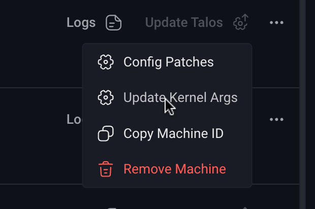 Update kernel args