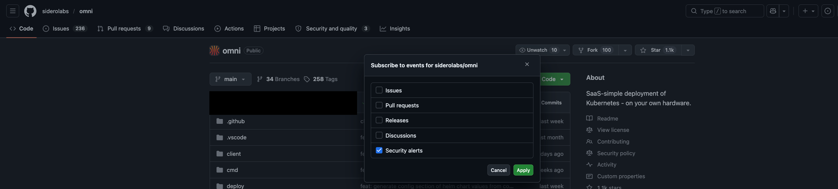 Security alerts