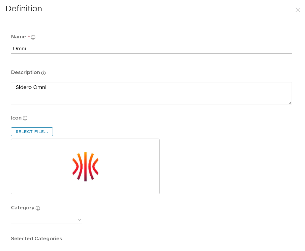 Web App definition settings