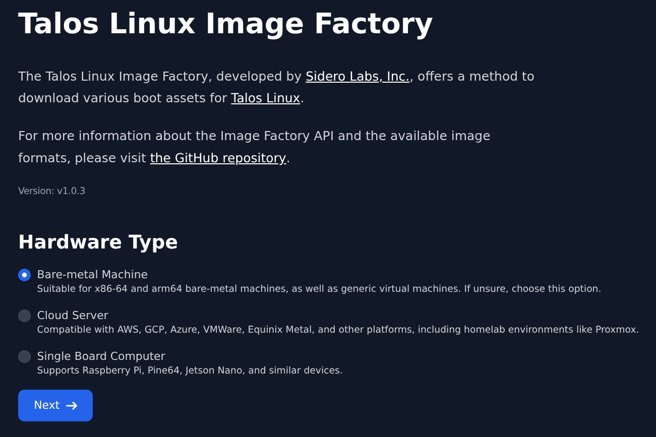 Image factory home page