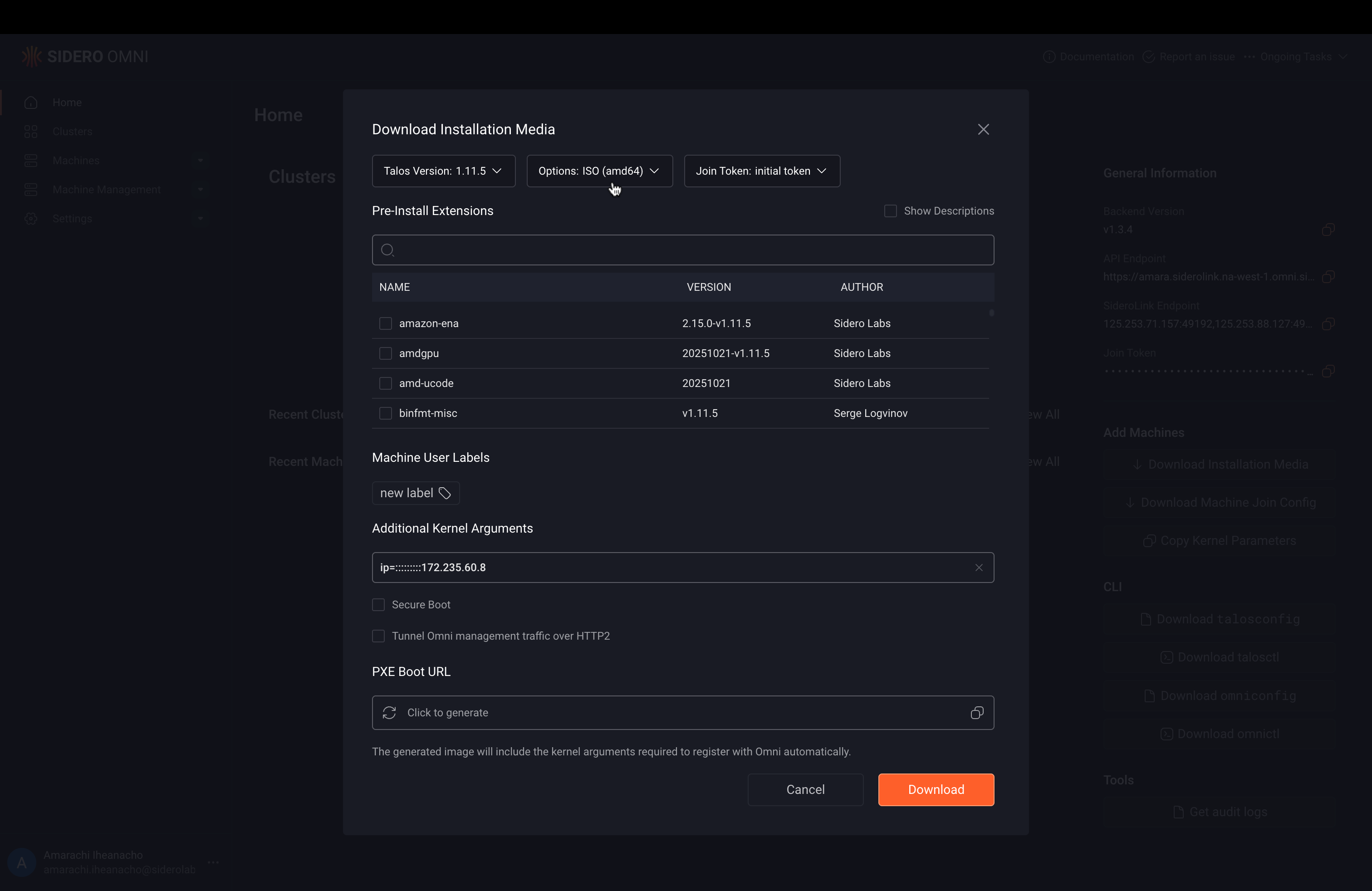 Additional Kernel Arguments