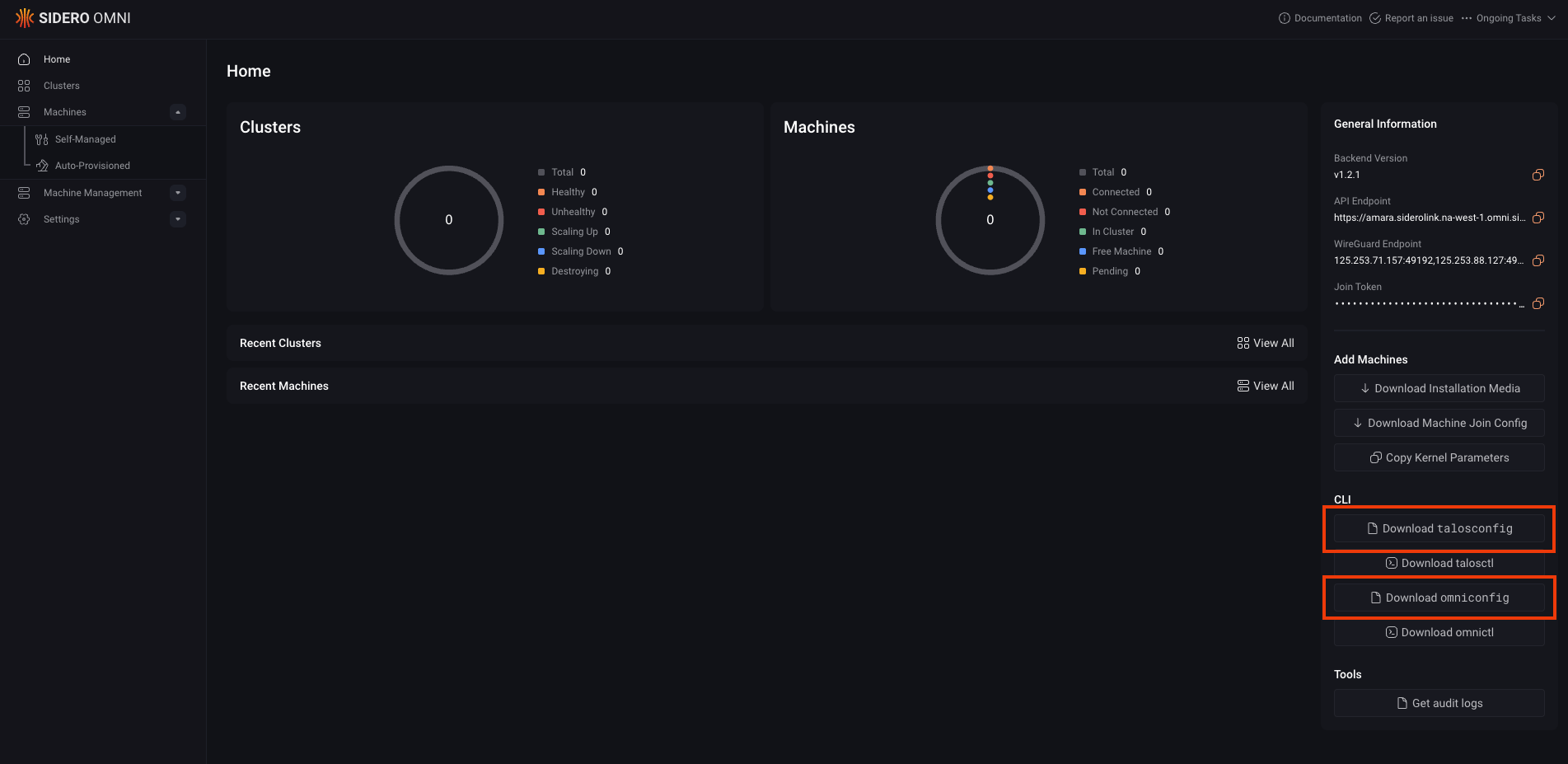 Talosconfig and Omniconfig