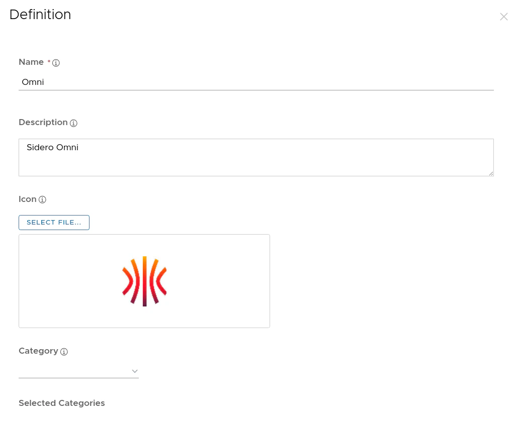 Web App definition settings