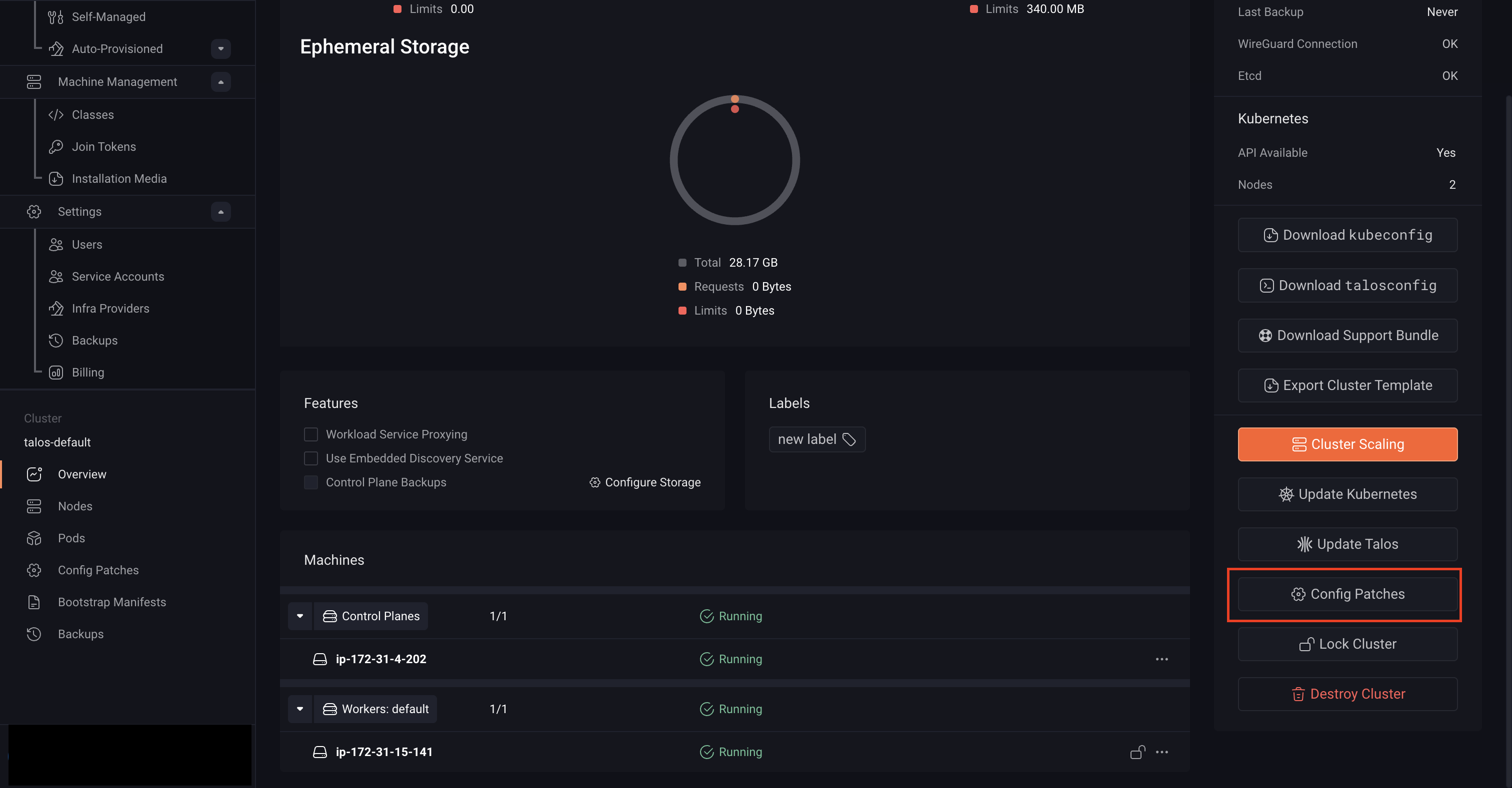 Create a Patch for Cluster Machines - Sidero Documentation