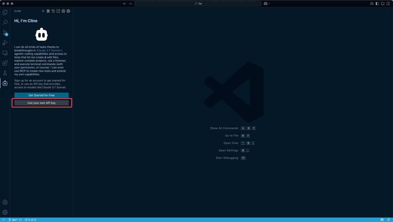 Cline 中配置 siflow API 和模型