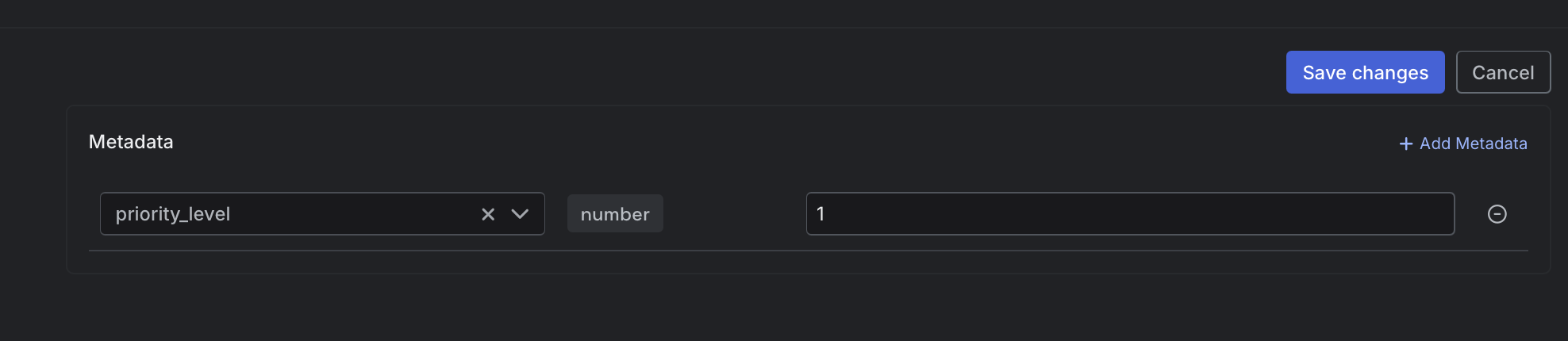 Add Metadata key to a Run