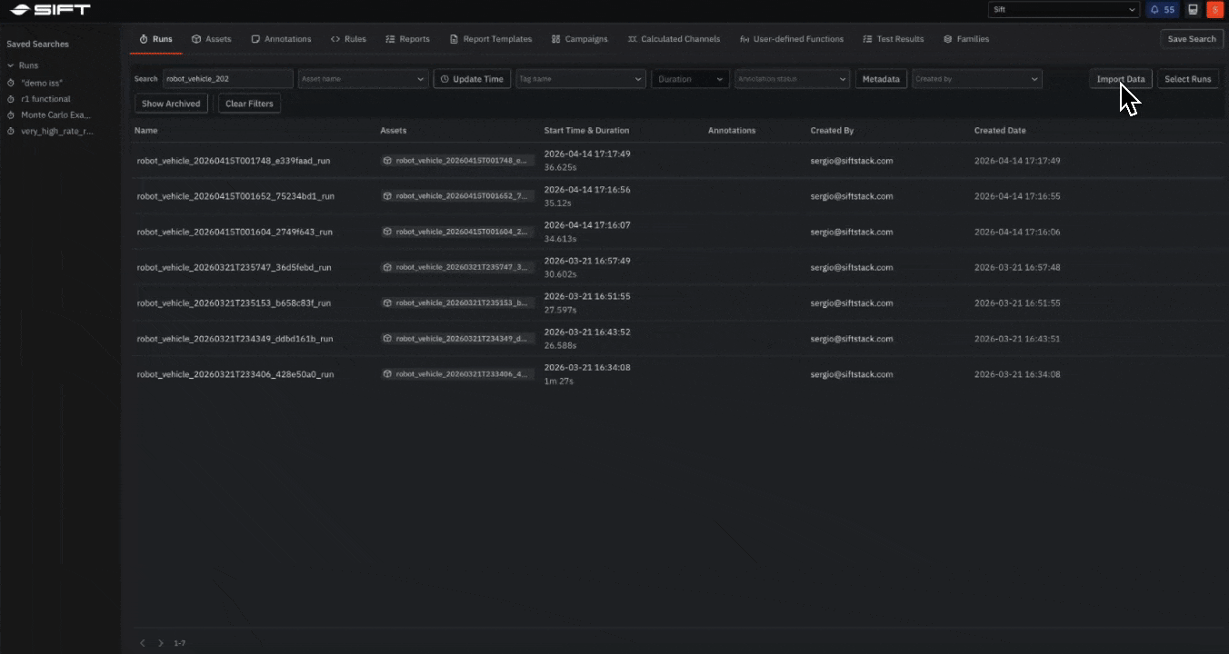 Import TDMS an HDF% files