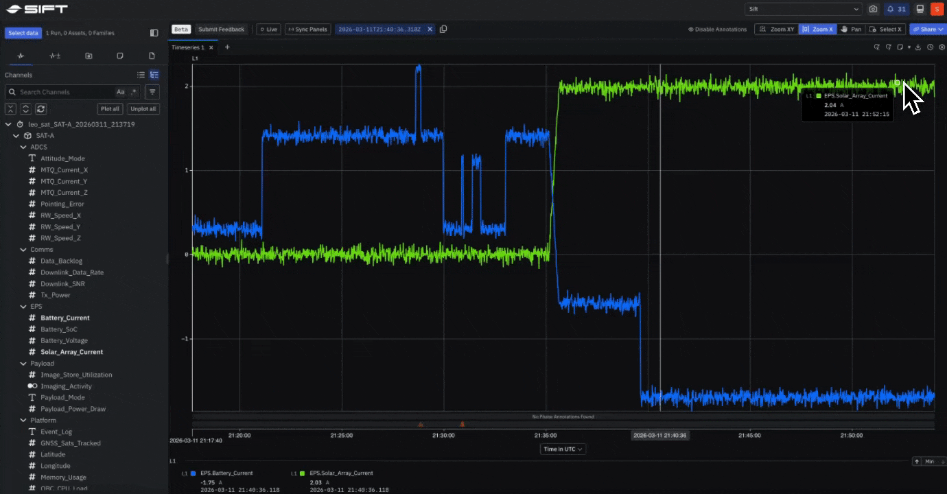 Export data from any Timeseries Panel in CSV, Parquet, or WinPlot