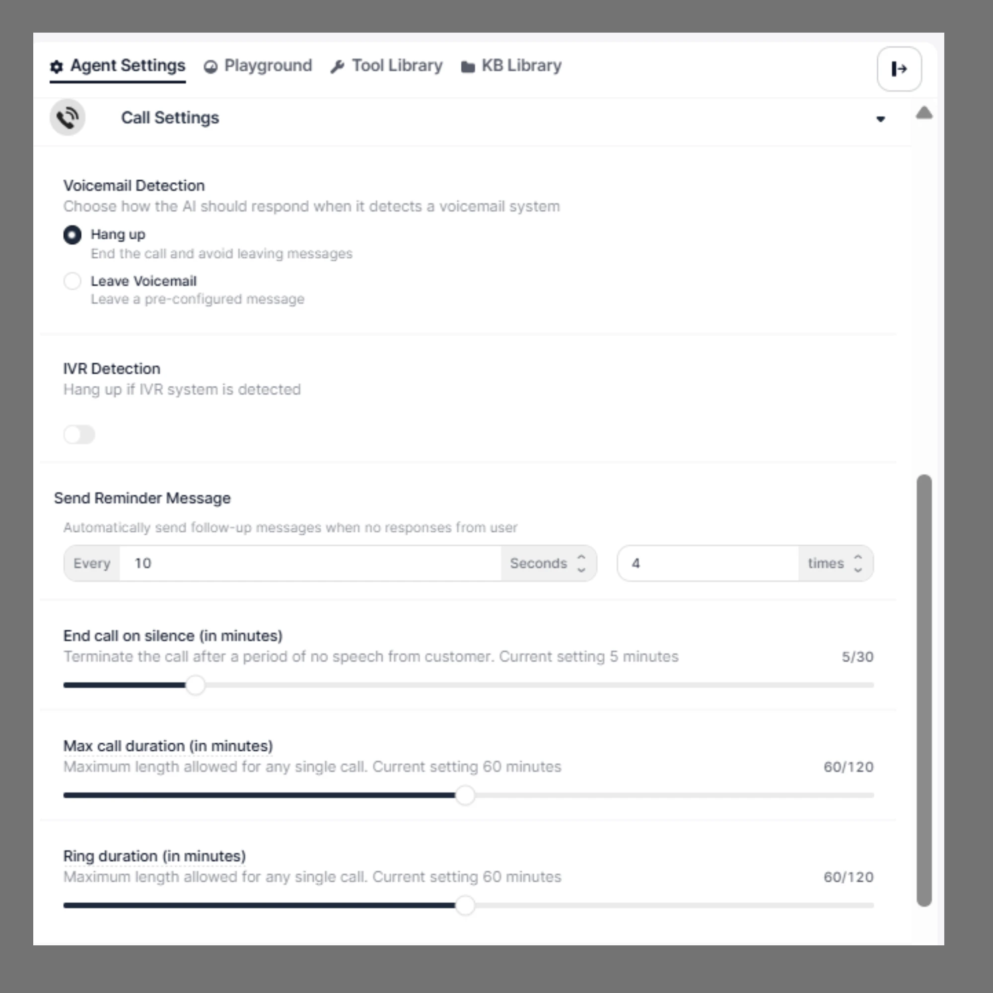 Callsetting