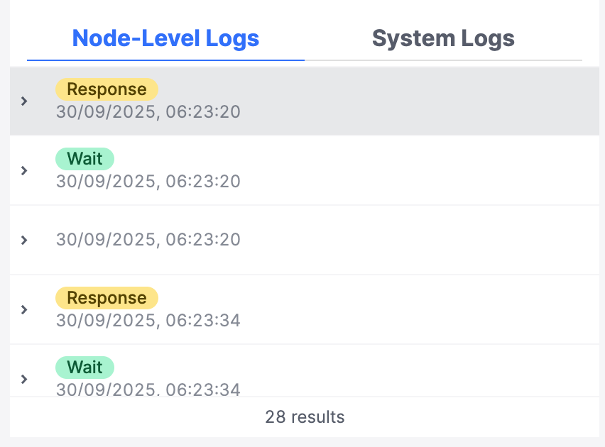 Playground Node Logs
