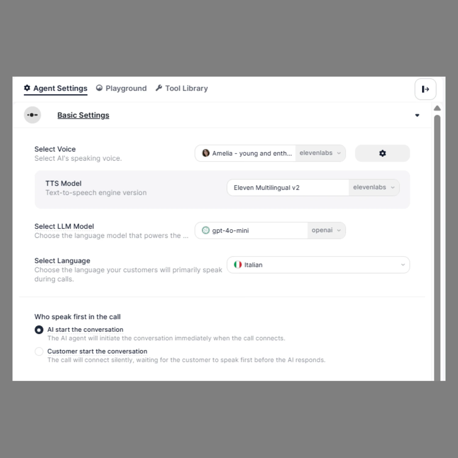 Basicsettings