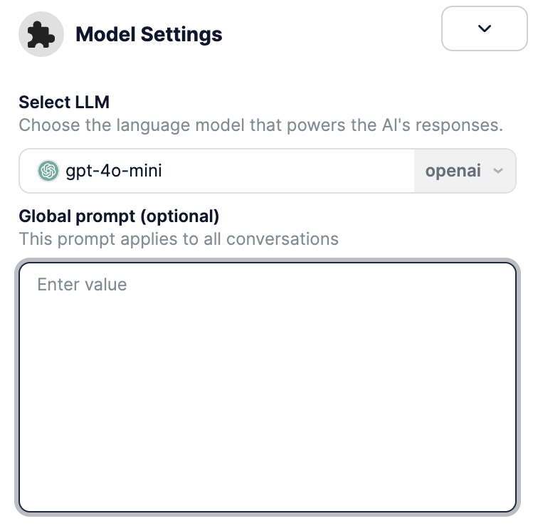 Agent Speech Settings