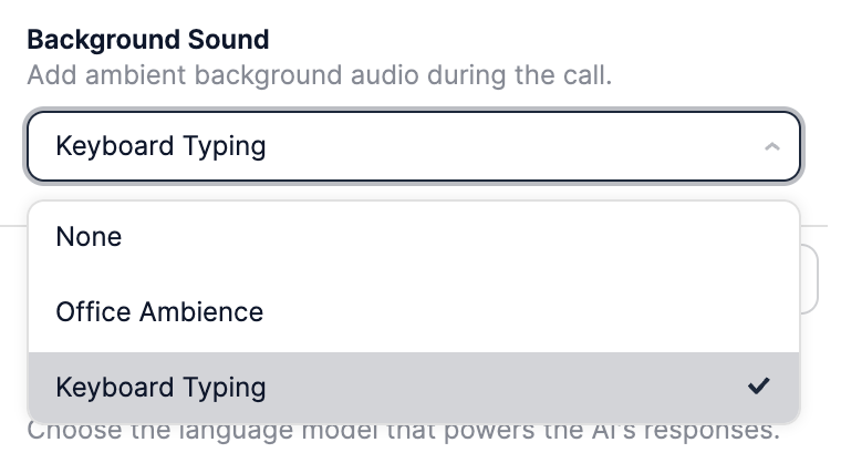 Agent Speech Settings