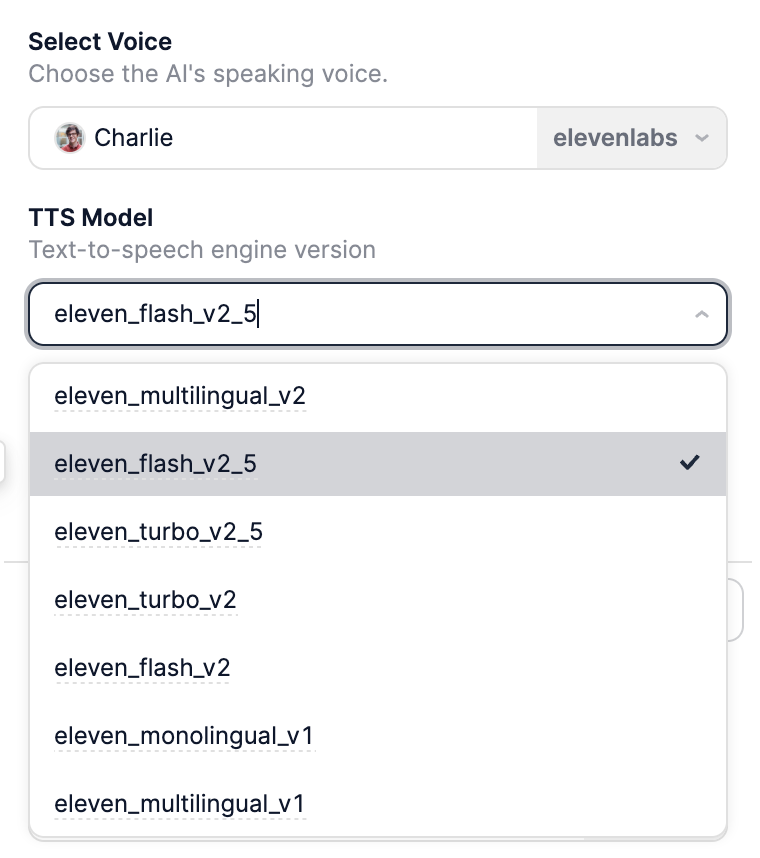 Agent Speech Settings