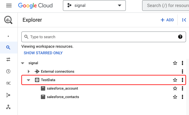 BigQuery Dataset ID location