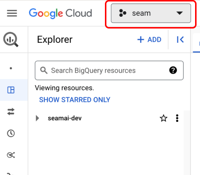 BigQuery Project ID location