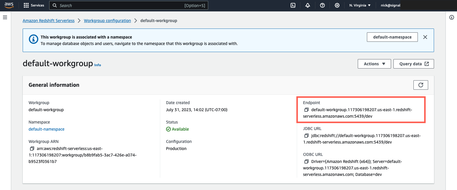 BigQuery Project ID location