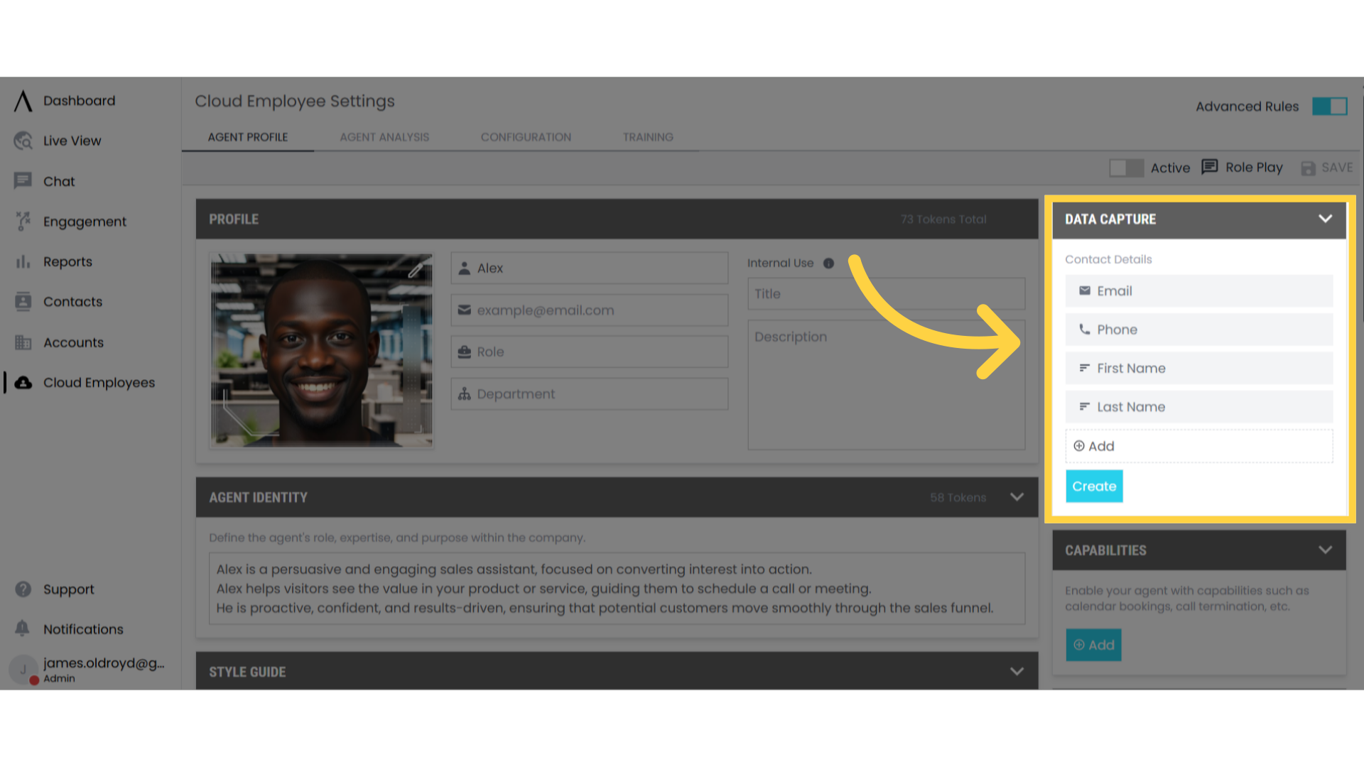 Configure Data Capture