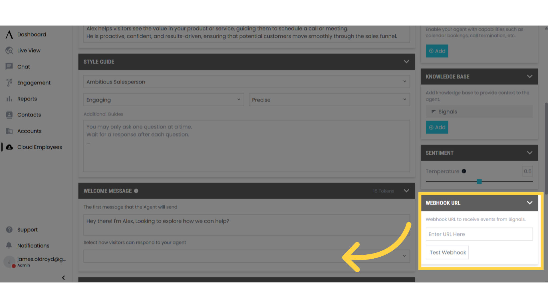 Configure Webhook