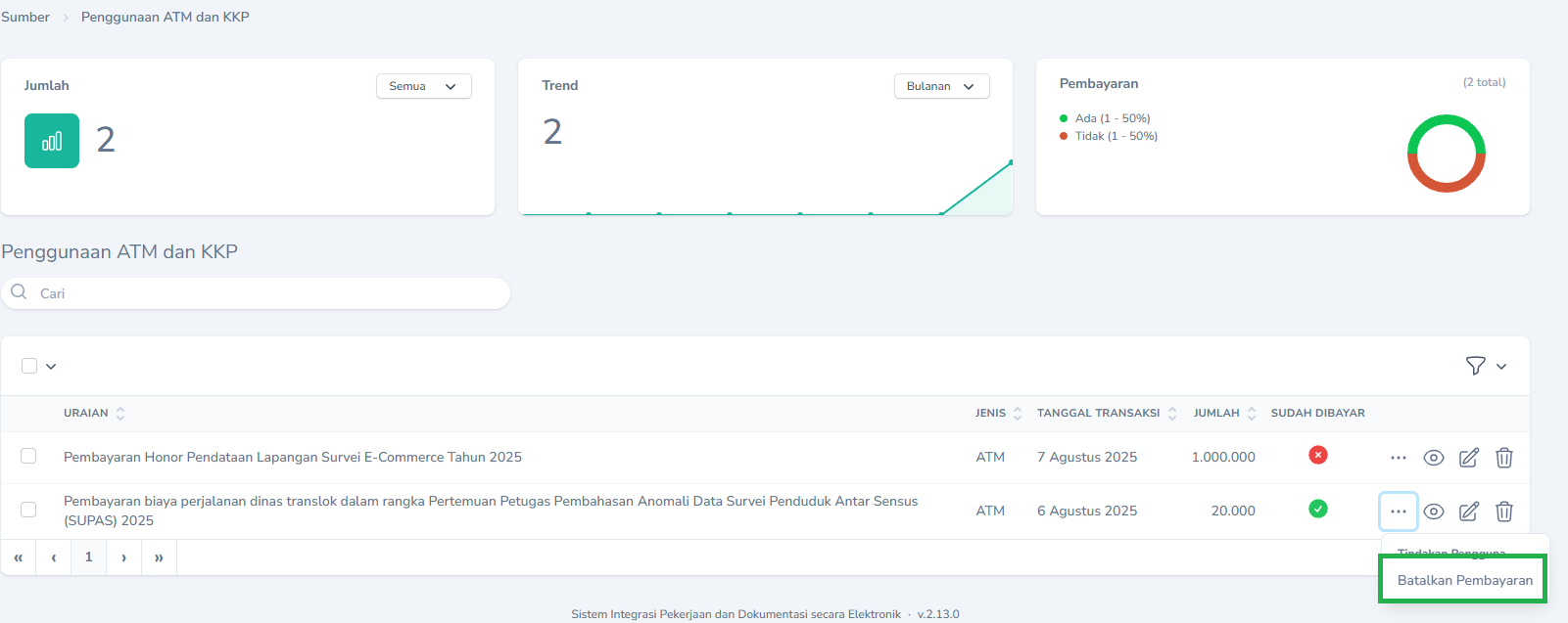 Batal Digital Payment