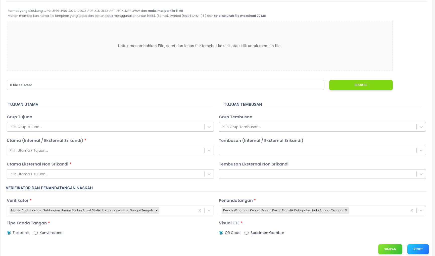 Detail Naskah Keluar