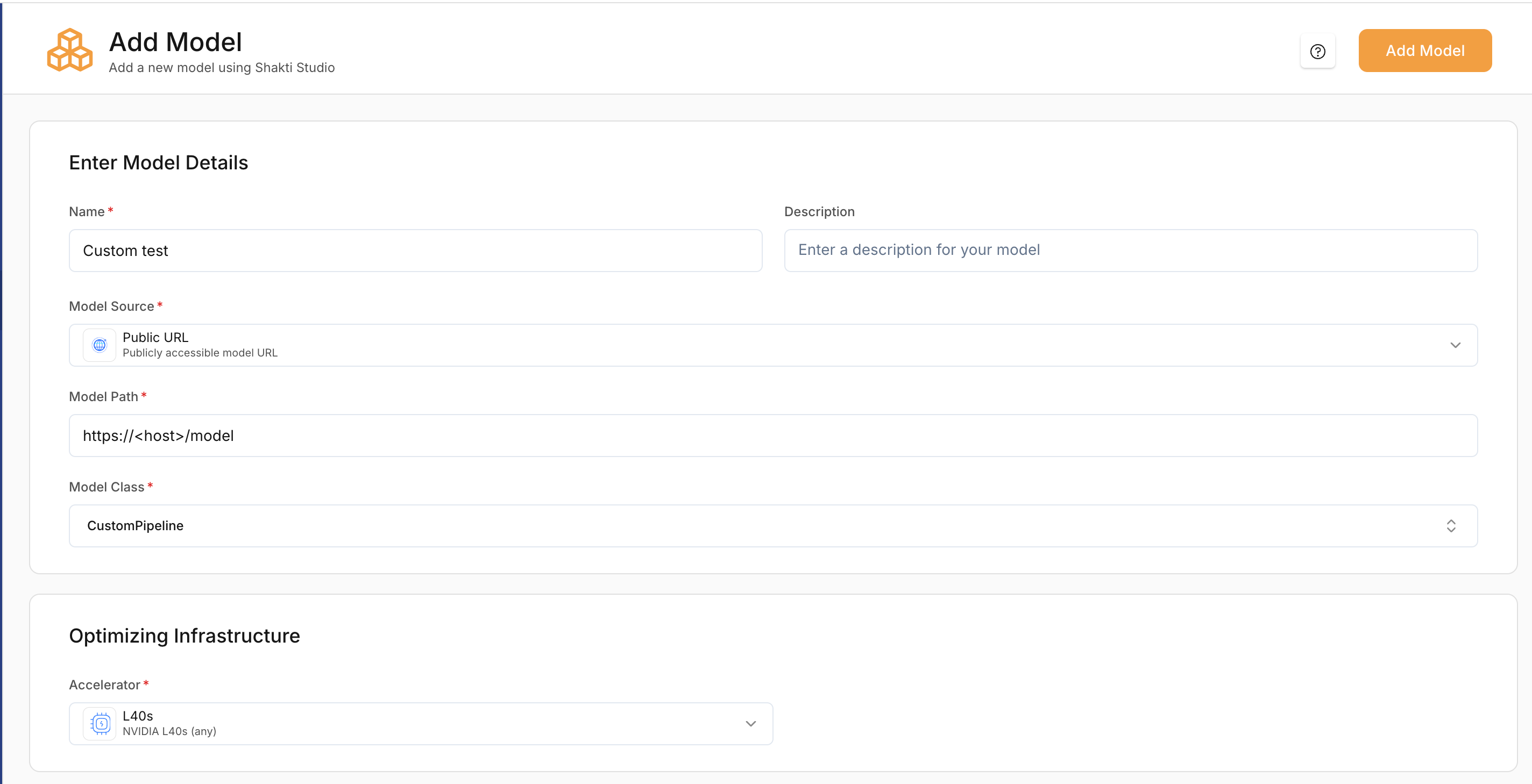 Adding a Custom Model - Documentation