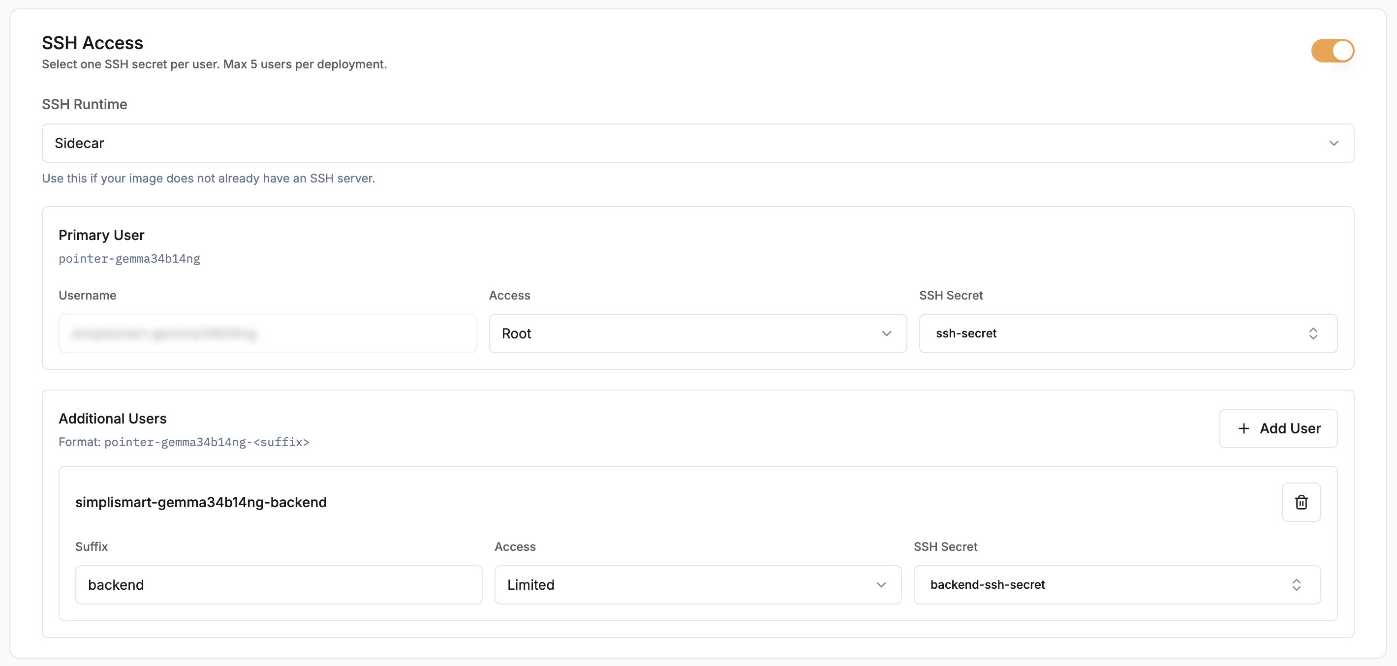 SSH Access