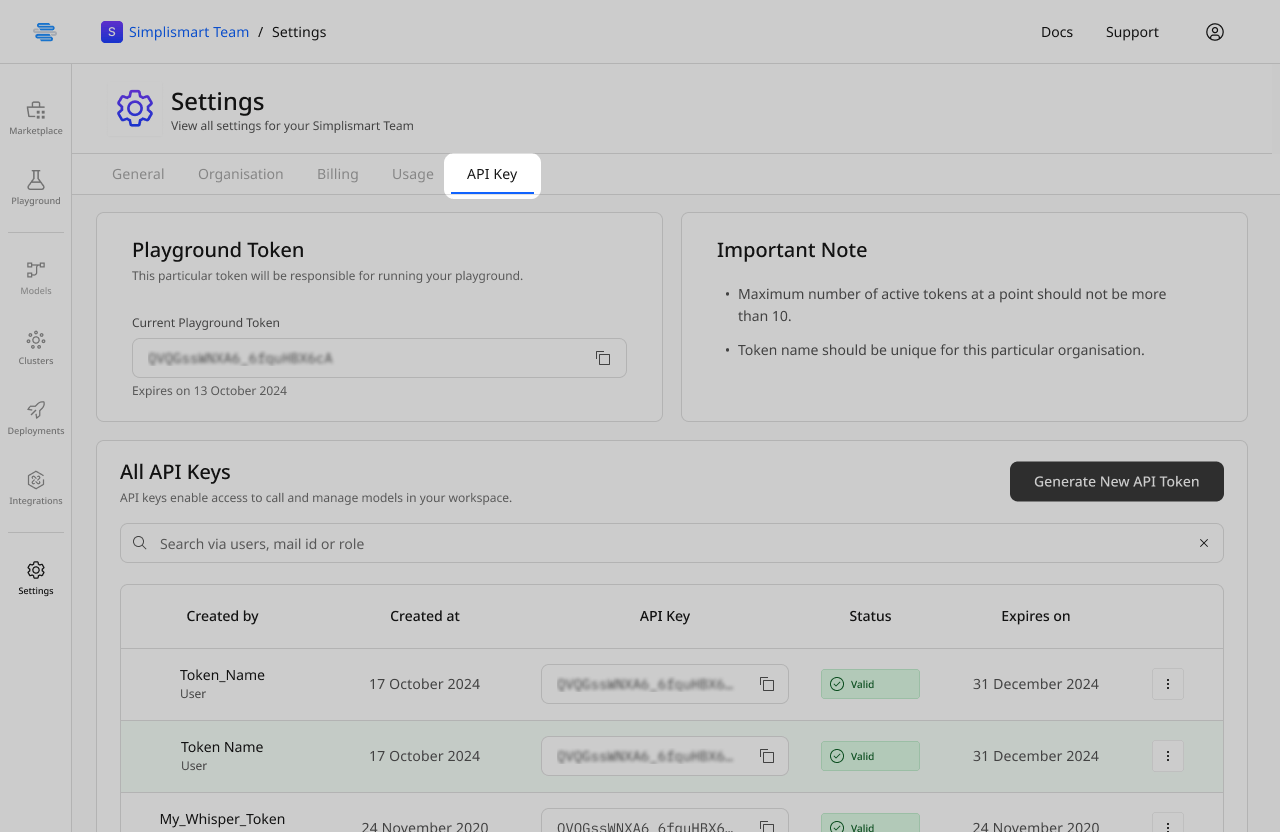 Inference & Monitoring - Simplismart