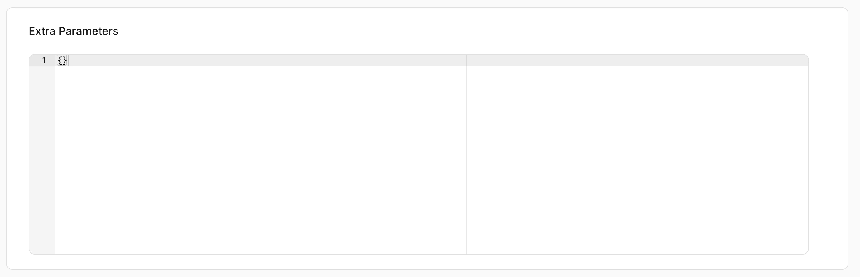 Model type selection and type-specific configuration options