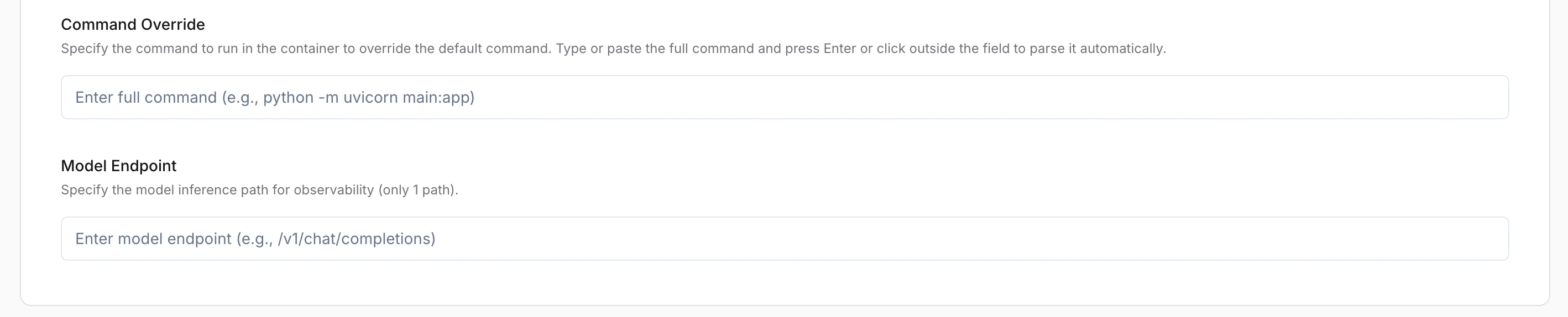Container configuration continued