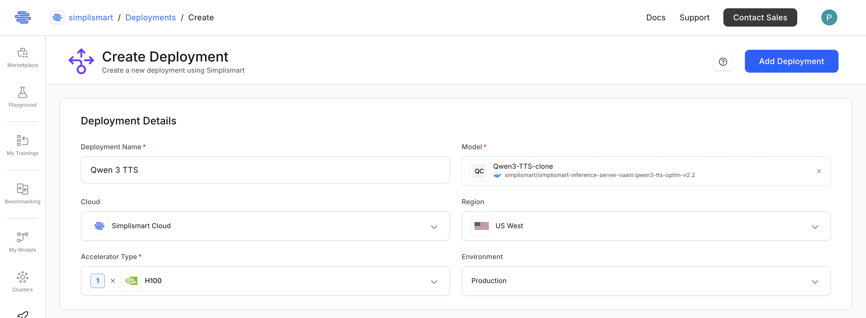 Deployment basic setup