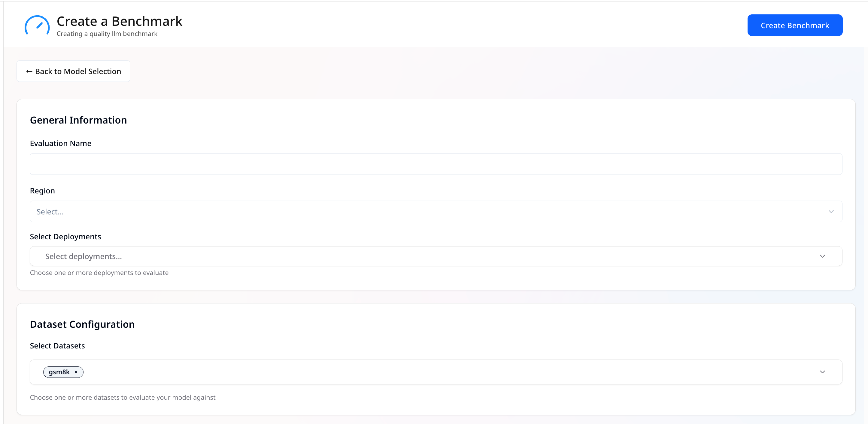 Dataset Configuration