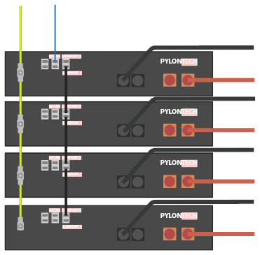 Accu-aansluiting 3 of 4 modules