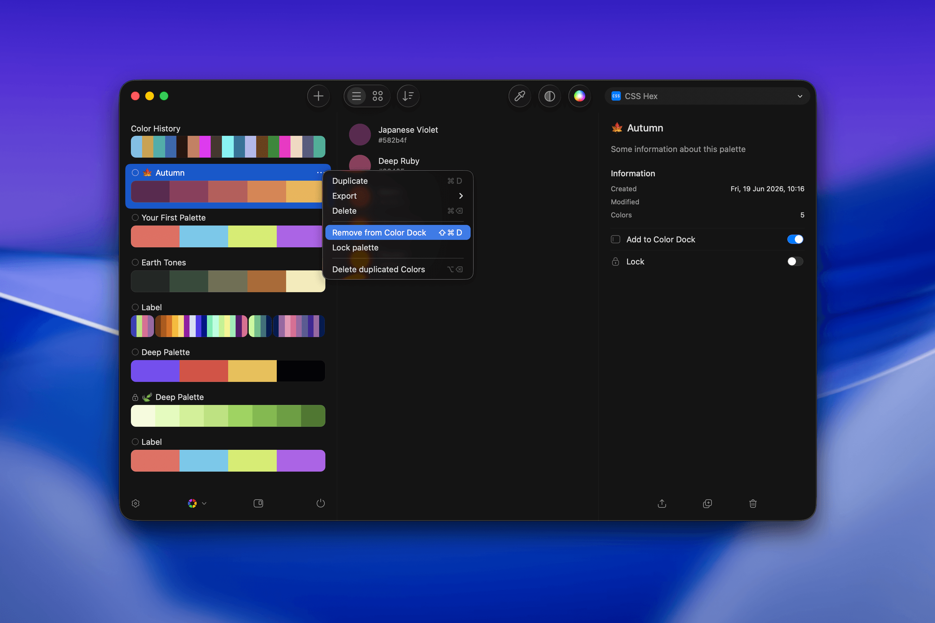 color-dock-remove-palette