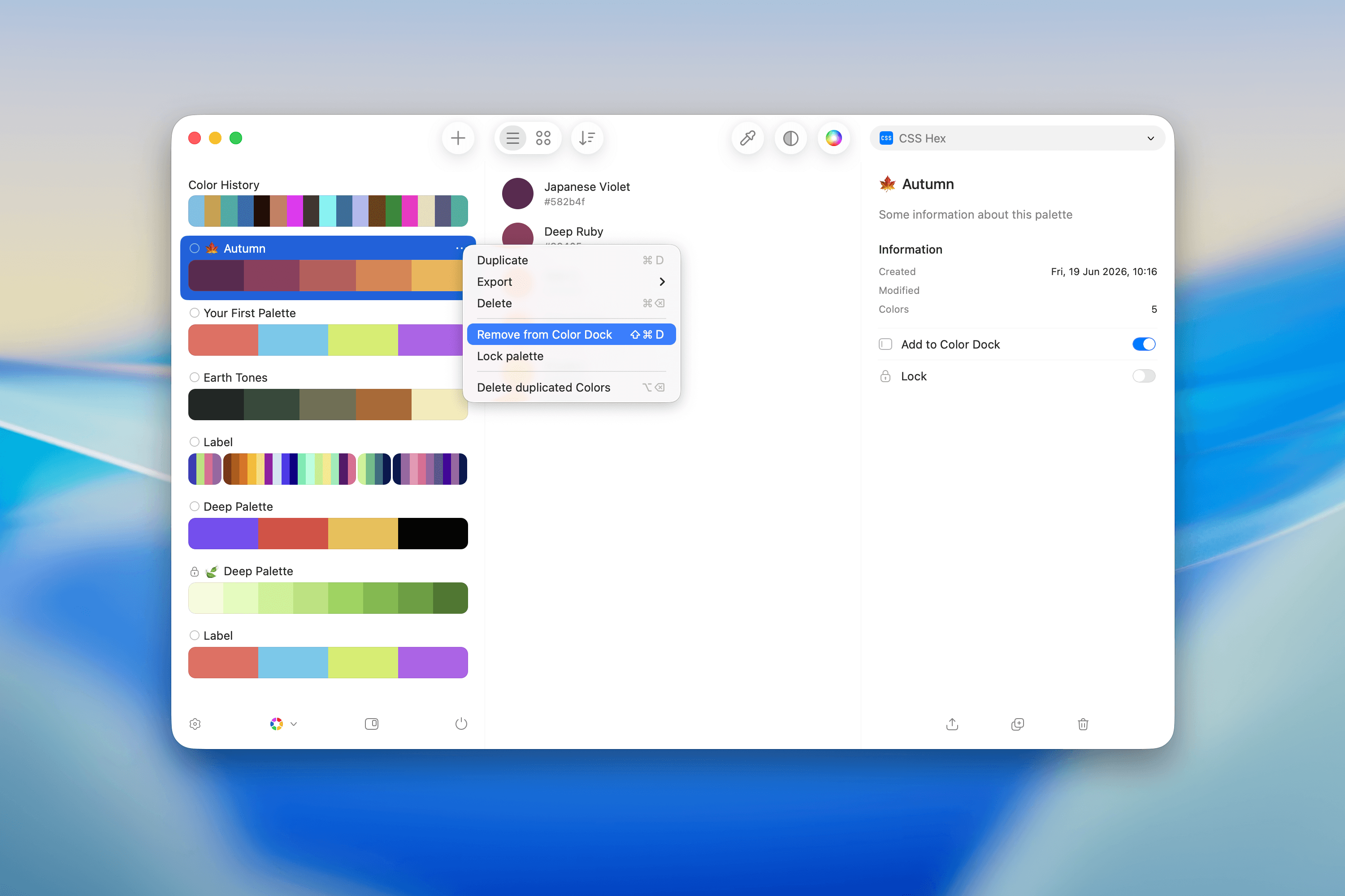 color-dock-remove-palette