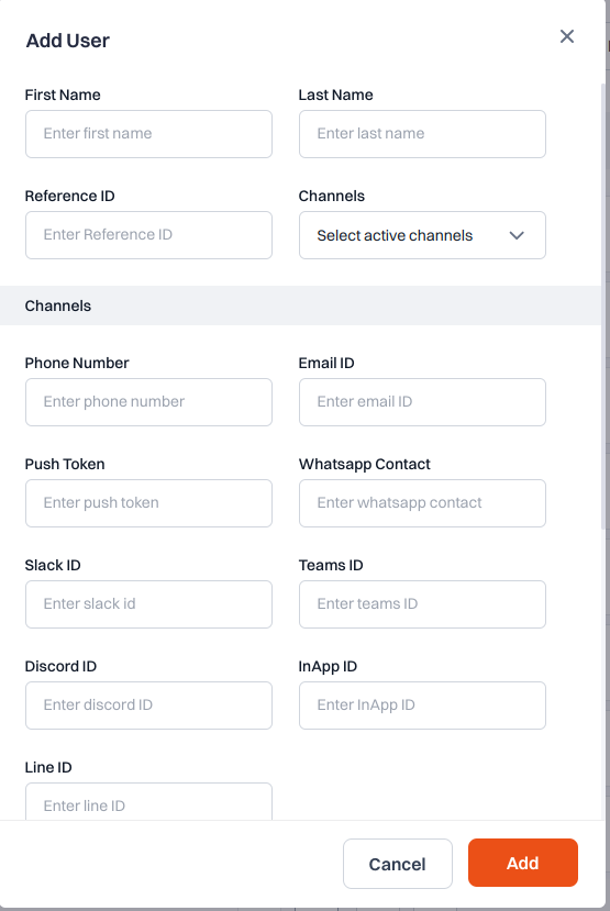 Add User Form