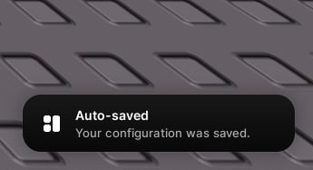 A notification card in the corner