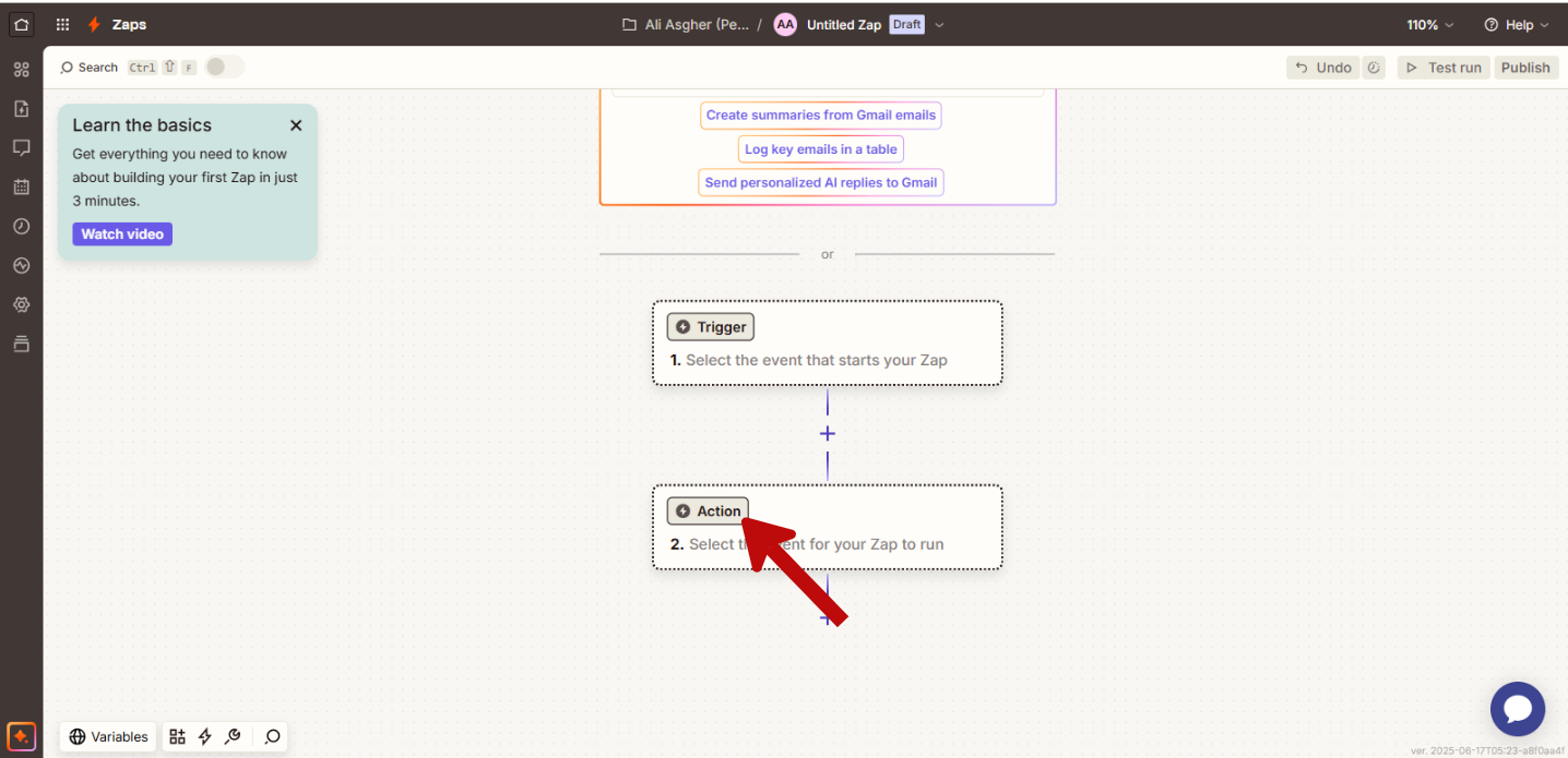 Screenshot showing Zapier integration marketplace with SketricGen search