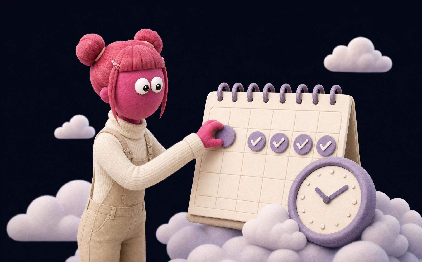 Penny setting a recurring routine