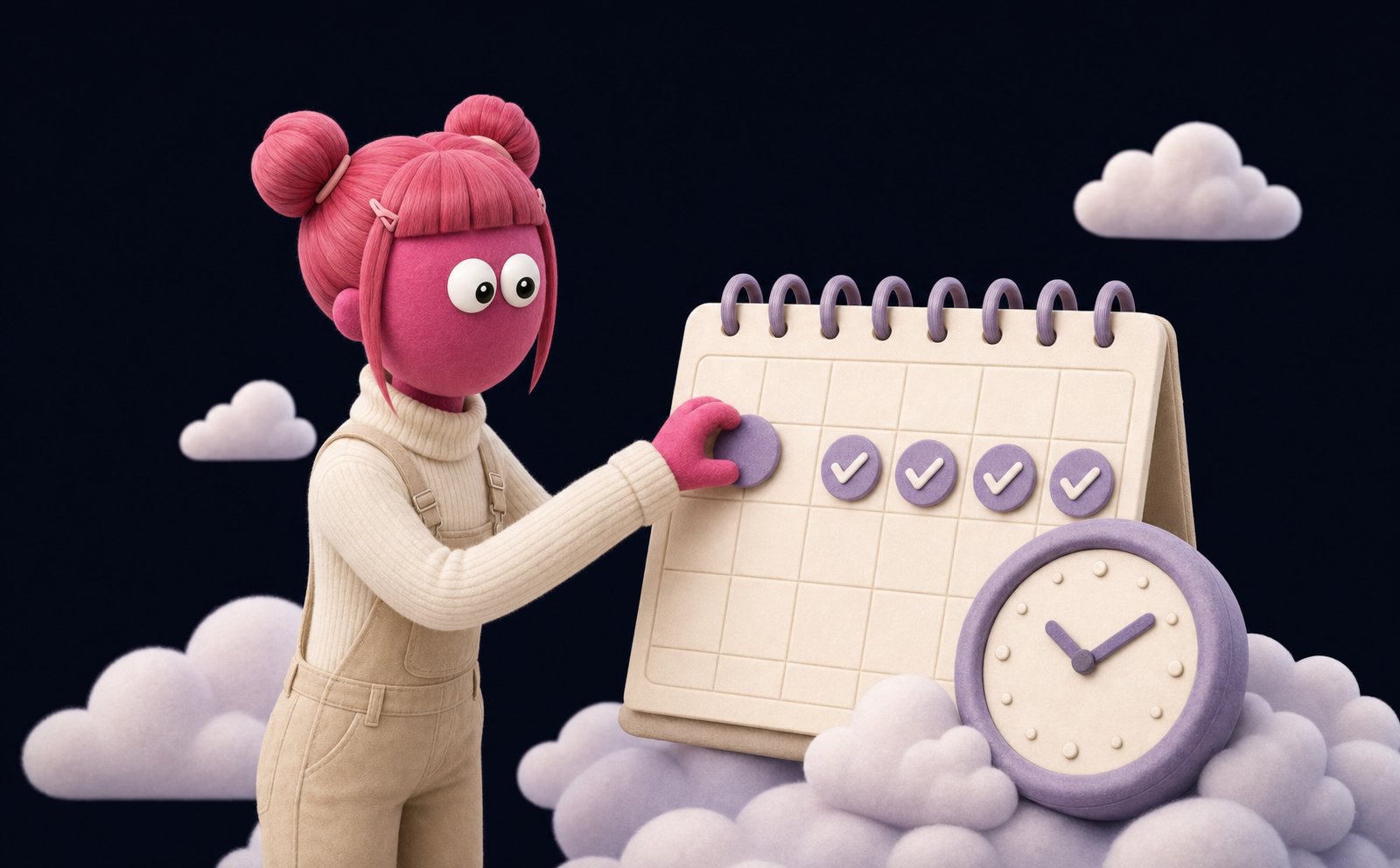 Penny setting a recurring routine