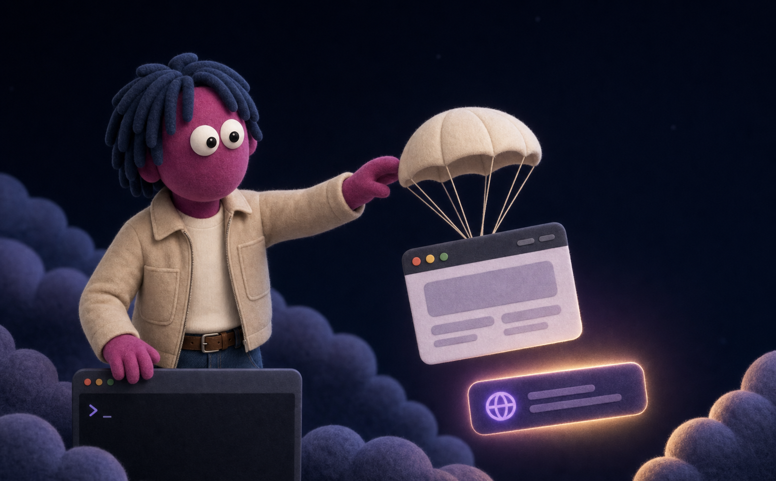 Linus deploying a web app