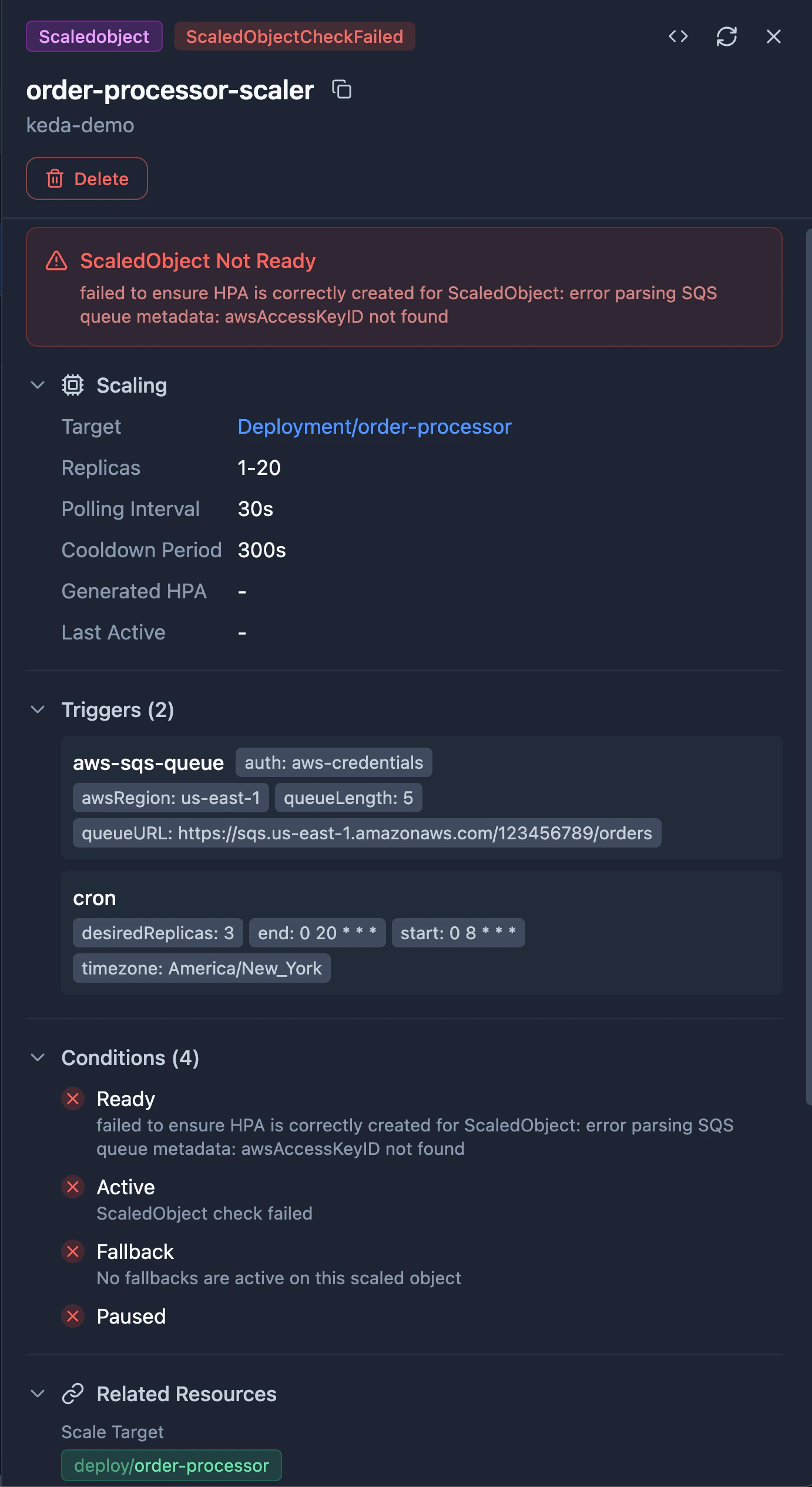 ScaledObject Detail