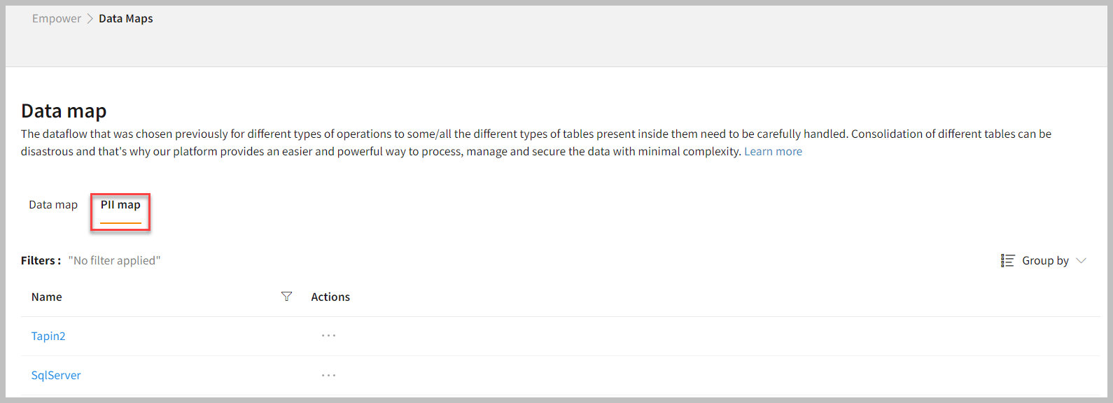 Pii Map Example Skypoint Documentation