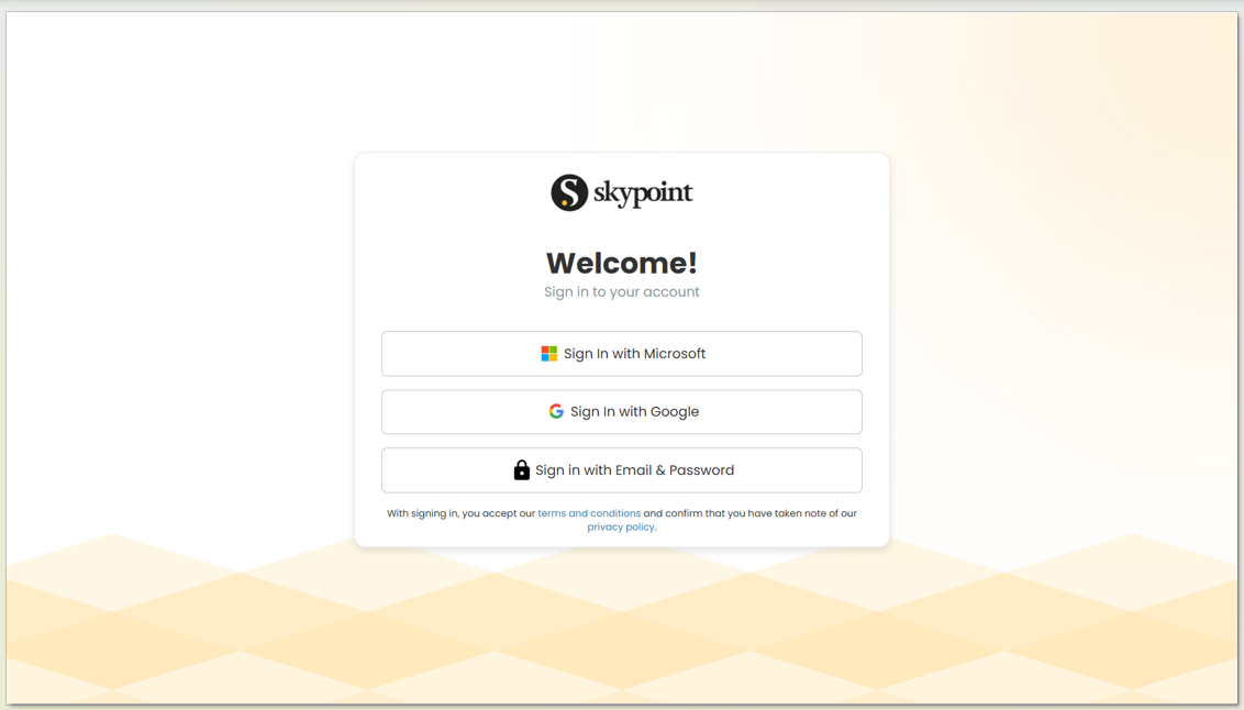 Invite the user on Skypoint AIP