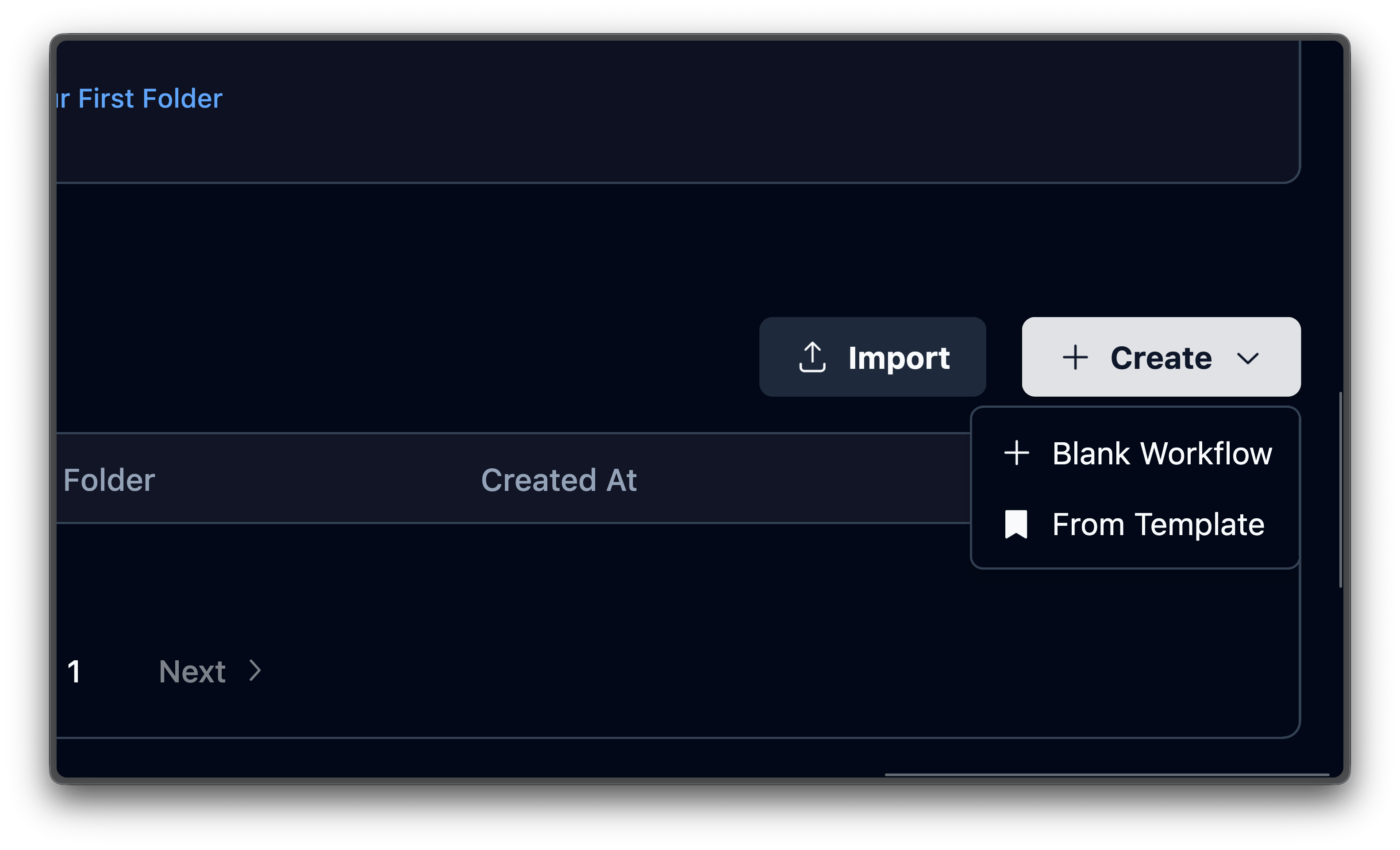 Create agent dropdown showing Blank Agent and From Template options