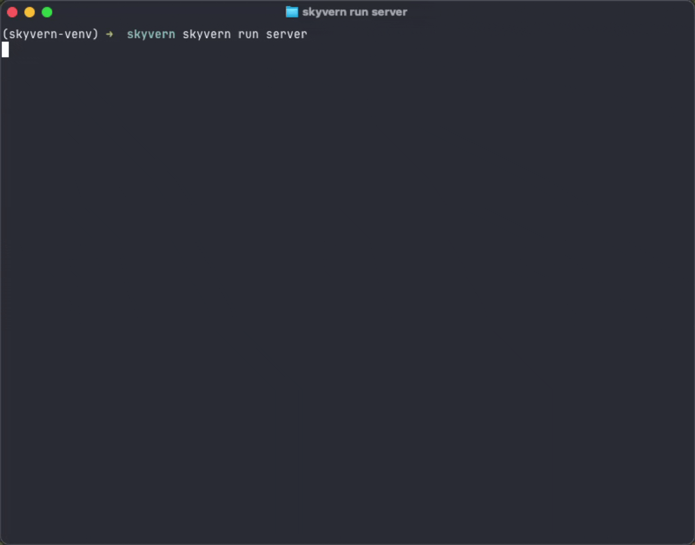Skyvern local server logs