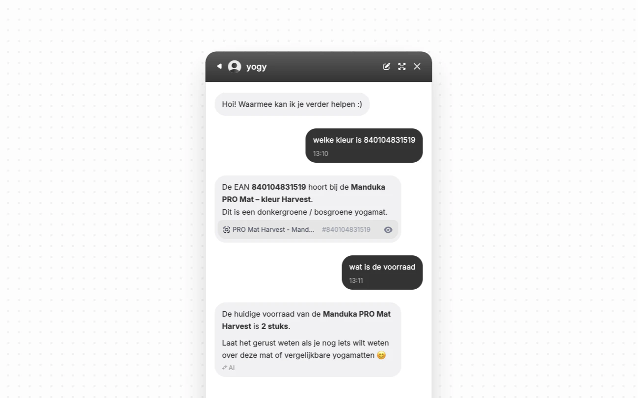 Exact Match Search in de widget